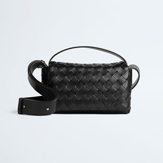bottega veneta mini intrecciato flap crossbody handbag #857931